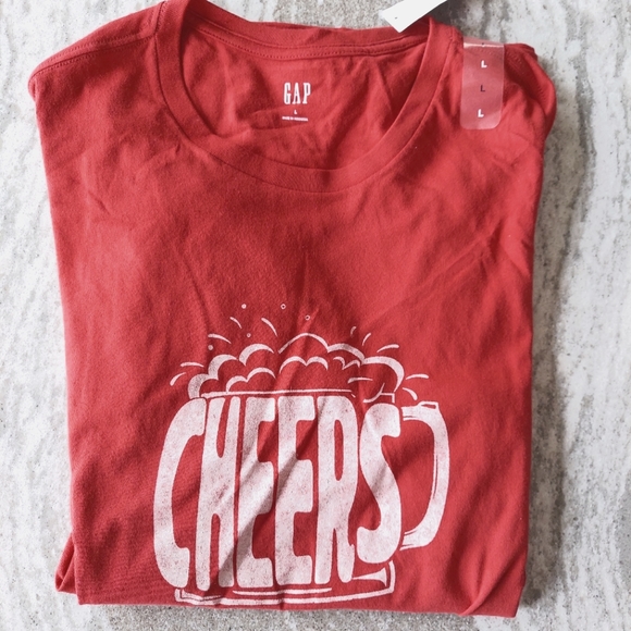 Gap Men's Cheers Graphic T-Shirt New Size Large - Picture 2 of 2